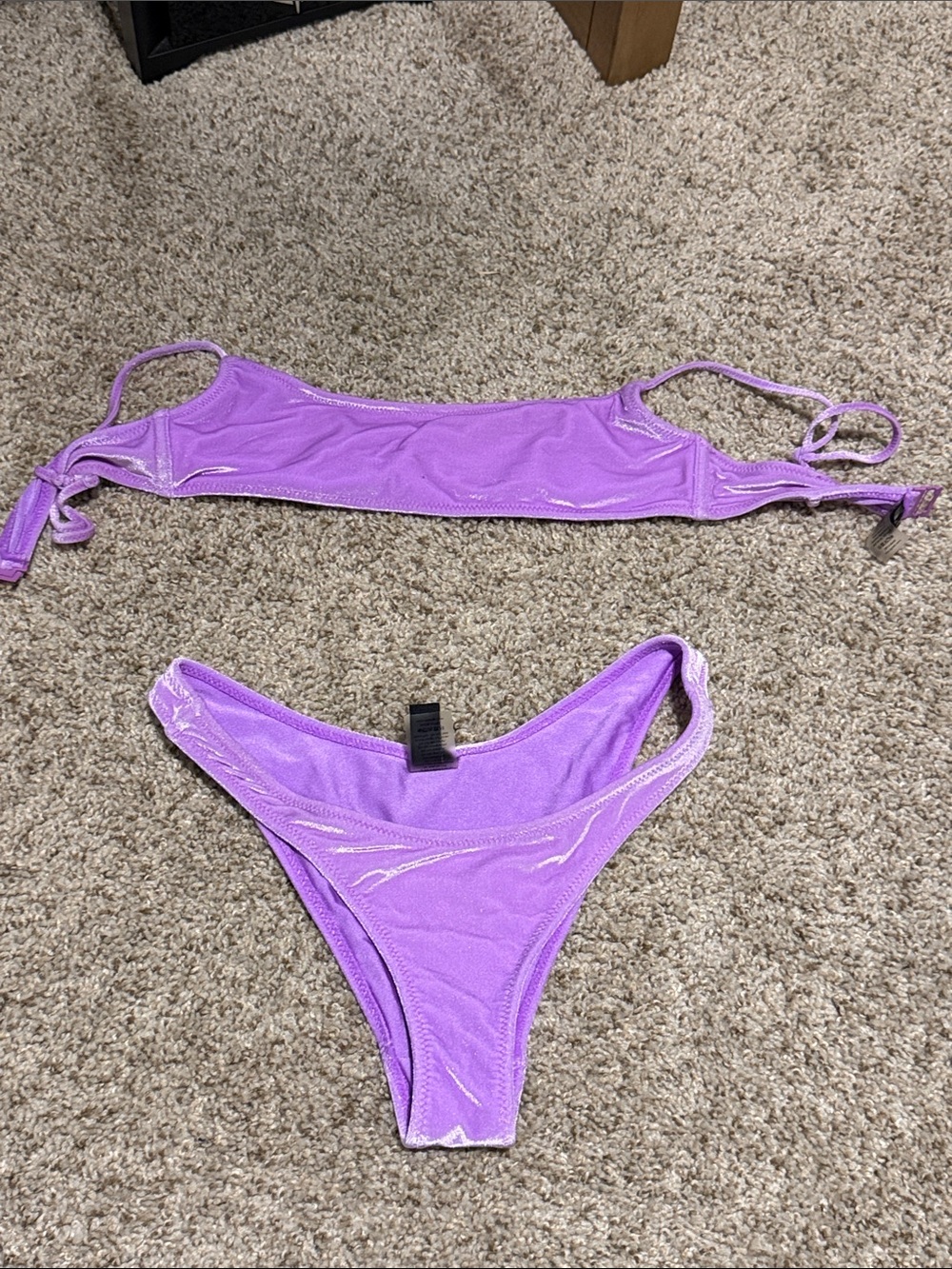 triangl swimwear Lilac Shimmer Bikini Set